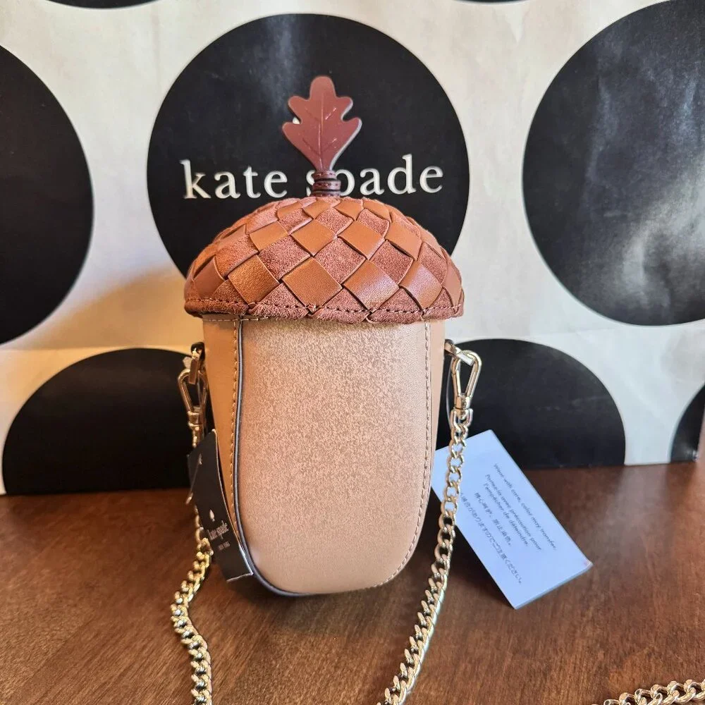 NWT Kate Spade Take a Hike 3D Acorn Crossbody Purse Limited Edition Novelty Bag - Picture 1 of 9